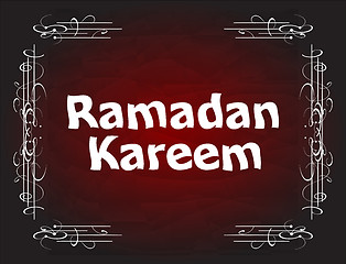 Image showing Calligraphy of Ramadan Kareem for the celebration of Muslim community festival