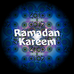 Image showing Islamic greeting arabic text for holy month Ramadan Kareem