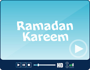 Image showing media player with ramadan kareem word on it