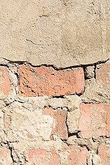 Image showing Old grunge brick wall background