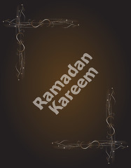 Image showing Ramadan Kareem. lettering composition of muslim holy month.