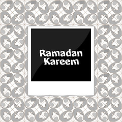 Image showing Ramadan kareem on old photo frame