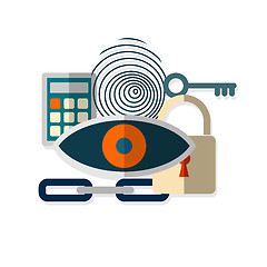 Image showing Web security concept icon. 