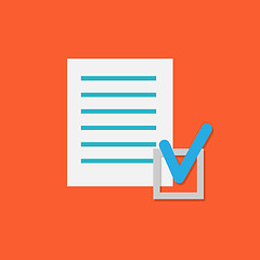 Image showing Vector Document Check Icon.