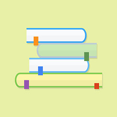 Image showing Education book. Flat vector icon