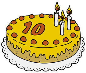 Image showing Birthday cake