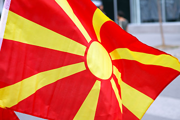 Image showing Macedonia Flag