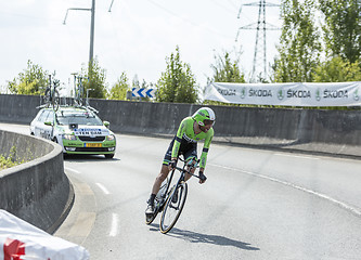 Image showing The Cyclist Laurens Ten Dam - Tour de France 2014