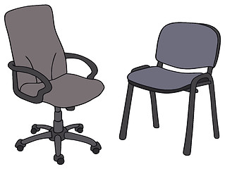 Image showing Office chairs