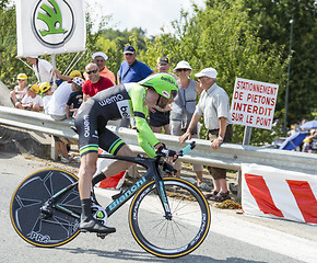 Image showing The Cyclist Laurens Ten Dam - Tour de France 2014