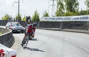 Image showing The Cyclist Tejay van Garderen - Tour de France 2014