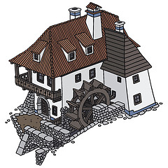 Image showing Old watermill