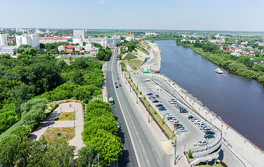Image showing View on historical center of Tyumen. Russia