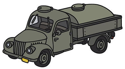 Image showing Old military tank truck