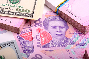 Image showing ukrainian money hryvnia financial background