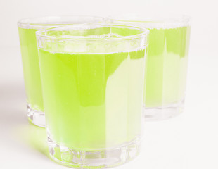 Image showing Green apple juice