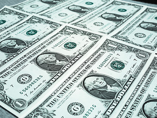 Image showing Dollar notes 1 Dollar