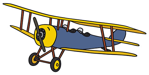 Image showing Vintage biplane