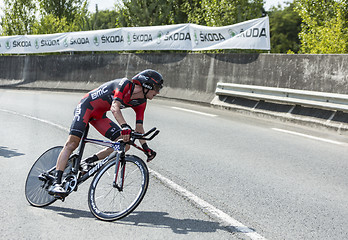 Image showing The Cyclist Tejay van Garderen - Tour de France 2014