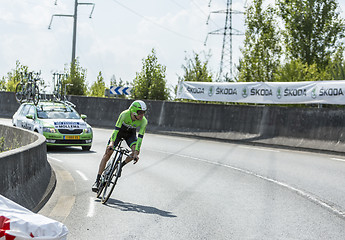 Image showing The Cyclist Bauke Mollema - Tour de France 2014