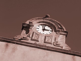 Image showing old mural clock