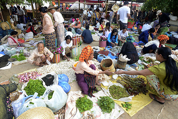 Image showing ASIA MYANMAR NYAUNGSHWE WEAVING FACTORY