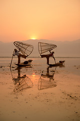 Image showing ASIA MYANMAR INLE LAKE