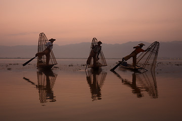 Image showing ASIA MYANMAR INLE LAKE