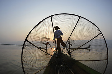 Image showing ASIA MYANMAR INLE LAKE