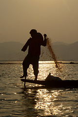 Image showing ASIA MYANMAR INLE LAKE