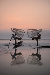 Image showing ASIA MYANMAR INLE LAKE