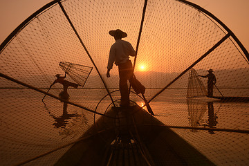 Image showing ASIA MYANMAR INLE LAKE