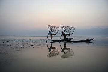 Image showing ASIA MYANMAR INLE LAKE