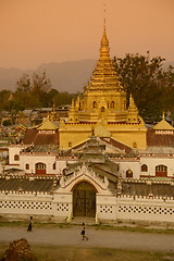 Image showing ASIA MYANMAR INLE LAKE NYAUNGSHWN PAGODA