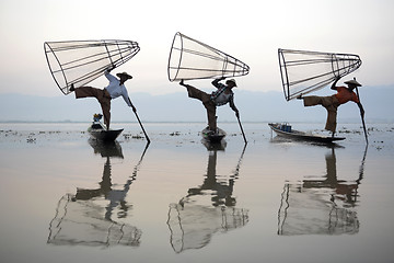 Image showing ASIA MYANMAR INLE LAKE