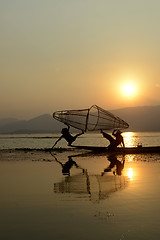 Image showing ASIA MYANMAR INLE LAKE