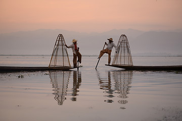 Image showing ASIA MYANMAR INLE LAKE