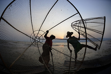 Image showing ASIA MYANMAR INLE LAKE