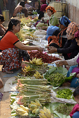 Image showing ASIA MYANMAR NYAUNGSHWE  MARKET