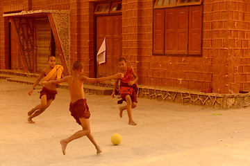 Image showing ASIA MYANMAR NYAUNGSHWE SOCCER FOOTBALL