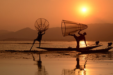 Image showing ASIA MYANMAR INLE LAKE