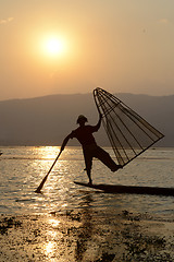 Image showing ASIA MYANMAR INLE LAKE