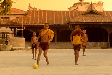 Image showing ASIA MYANMAR NYAUNGSHWE SOCCER FOOTBALL