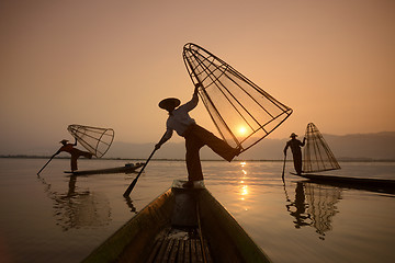 Image showing ASIA MYANMAR INLE LAKE