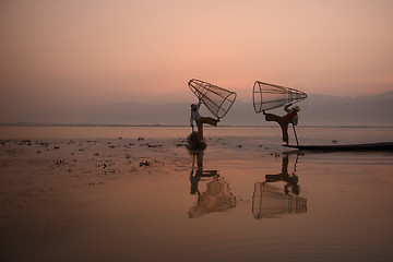 Image showing ASIA MYANMAR INLE LAKE