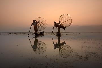 Image showing ASIA MYANMAR INLE LAKE