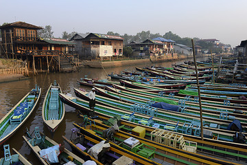 Image showing ASIA MYANMAR NYAUNGSHWE WEAVING FACTORY