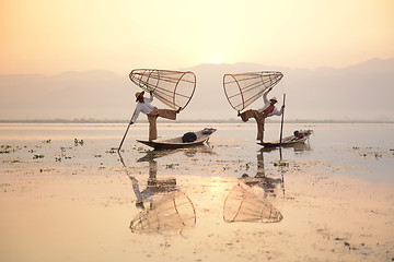 Image showing ASIA MYANMAR INLE LAKE