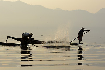 Image showing ASIA MYANMAR INLE LAKE