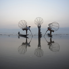 Image showing ASIA MYANMAR INLE LAKE